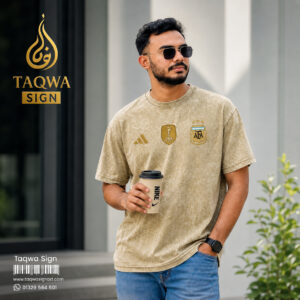 ACID WASH DROP SHOULDER T-SHIRT