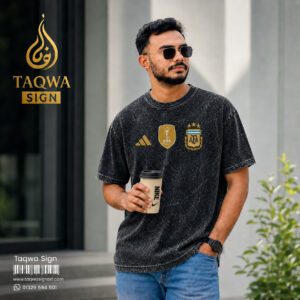ACID WASH DROP SHOULDER T-SHIRT