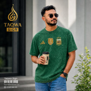 ACID WASH DROP SHOULDER T-SHIRT