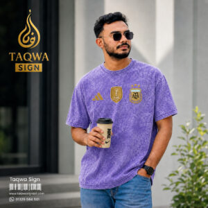 ACID WASH DROP SHOULDER T-SHIRT