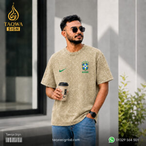 ACID WASH DROP SHOULDER T-SHIRT
