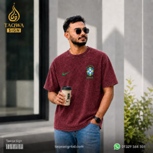 ACID WASH DROP SHOULDER T-SHIRT