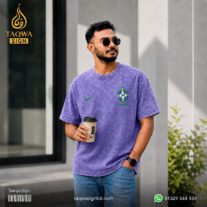 ACID WASH DROP SHOULDER T-SHIRT